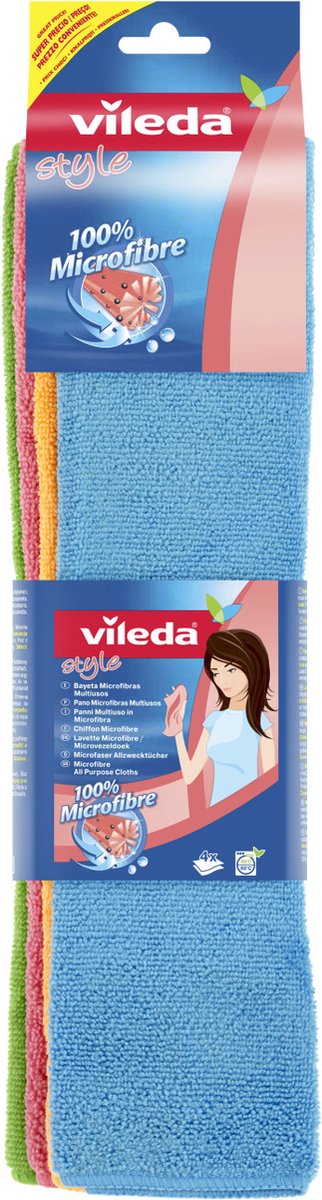 Vileda microvezeldoek XL 4 dlg