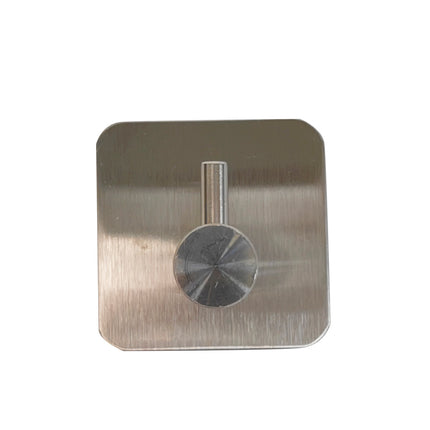Haak metaal zelfklevend zilver – Afmetingen 4,5 x 4,5 x 3 cm, Kleur zilver, 3 cm