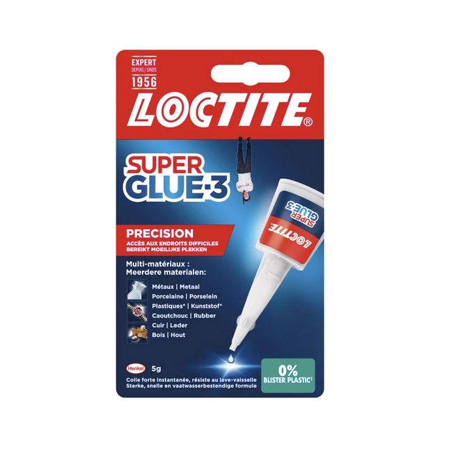 Loctite Lijm precisie 5g – Inhoud 5 gram, 5 g, Compact, Voor diverse materialen