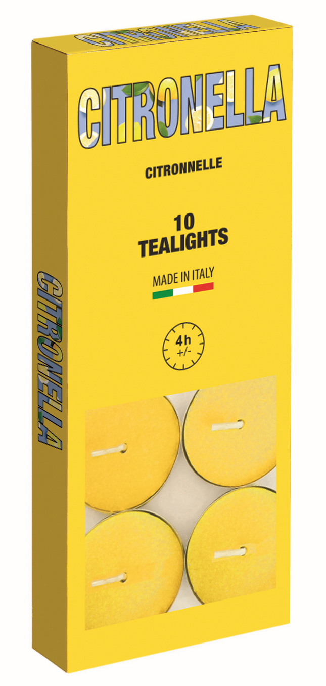 Citronella theelichten 10 dlg – Compact