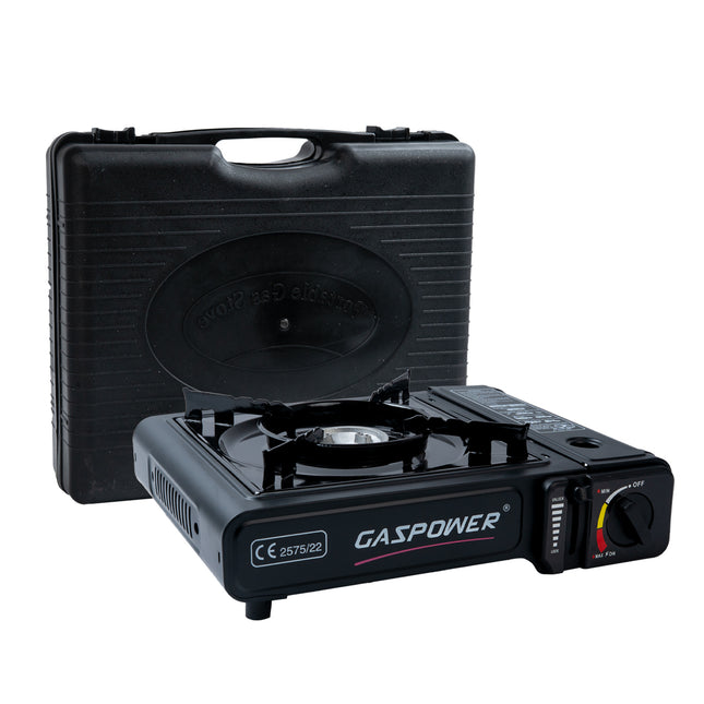 Gaspower Camping kooktoestel draagkoffer zwart