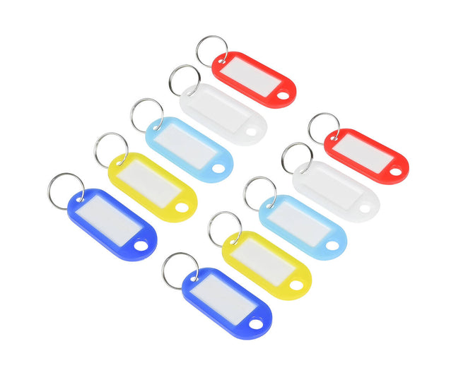 Sleutellabel 10 dlg - Stevig Plastic met Beschrijfbaar Label