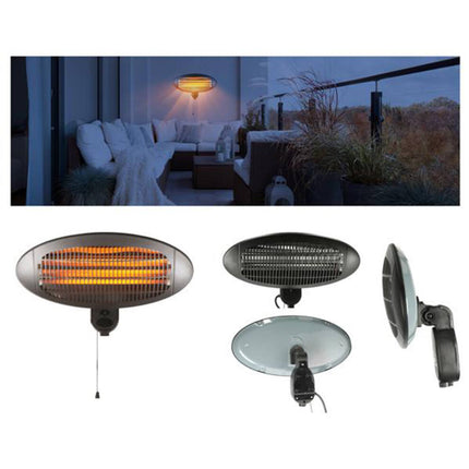 Heater Wand 2000W: Snelle Opwarming met 3 Vermogensstanden, IP34 Veilig