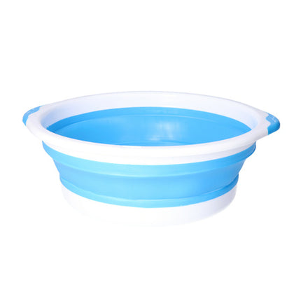 Teil opvouwbaar siliconen ø30 cm – SIZE 31 x 11 CM, WEIGHT 246 GR, COLOR WHITE + BLUE