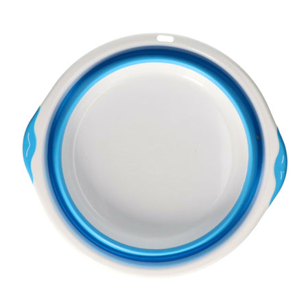 Teil opvouwbaar siliconen ø30 cm – SIZE 31 x 11 CM, WEIGHT 246 GR, COLOR WHITE + BLUE
