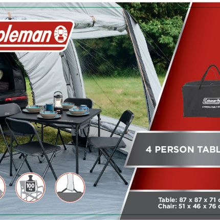 Coleman picknicktafel set 4 personen