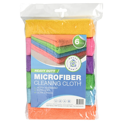 Microvezeldoeken 30 x 30 cm 6 dlg – Afmetingen 30 x 30 cm