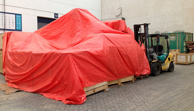 Dekzeil 2 x 3 mtr oranje