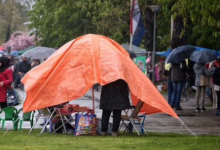 Dekzeil 1,5 x 2,5 mtr oranje